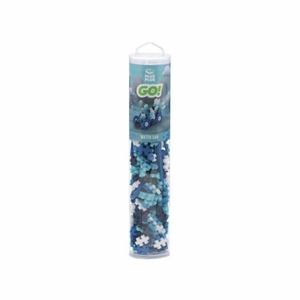 Set constructie Plus-Plus, tub 200 piese, Masini colorate - Apa imagine