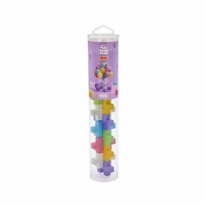 Set constructie Plus-Plus, tub 15 piese mari, culori pastelate imagine