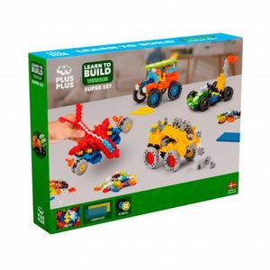Set constructie Plus-Plus, 500 piese, Invata sa construiesti vehicule imagine