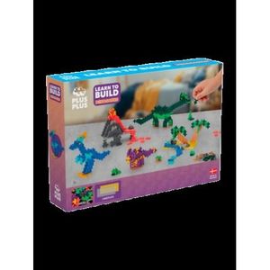 Set constructie Plus-Plus, 600 piese, Invata sa construiesti dinozauri imagine