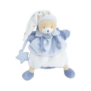 Marioneta Doudou - ursulet de plus, 28 cm, bleu imagine