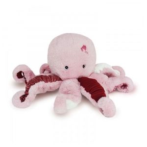 Jucarie moale din plus - Caracatita, 30 cm, roz imagine