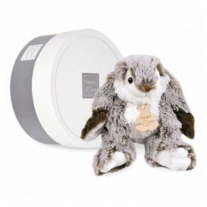 Jucarie moale din plus - Iepurasul Marius, 20 cm, gri imagine