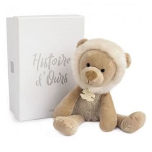 Jucarie moale din plus - Leu, 30 cm, bej imagine