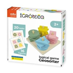 Joc de logica, sortator din lemn -, zGeosorter, imagine