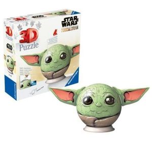 Ravensburger - Puzzle 3D Star Wars The Mandalorian figurina Grogu cu urechi 72 piese imagine
