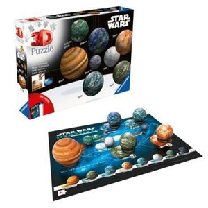 Ravensburger - Puzzle 3D planetele din galaxia Star Wars 531 piese imagine