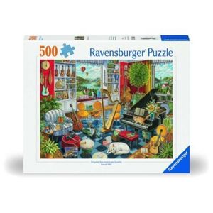 Ravensburger - Puzzle sala de muzica 500 piese design nou imagine