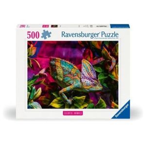 Ravensburger - Puzzle animale colorate cameleon 500 piese imagine