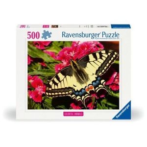 Ravensburger - Puzzle animale colorate fluture 500 piese imagine