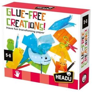 Headu - Set de creatii fara lipici cu 6 tipuri diferite de hartie 5-8 ani imagine