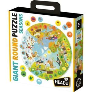 Headu - Puzzle Educativ rotund sa invatam Anotimpurile imagine