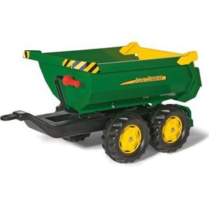 Remorca pentru tractor cu pedale Rolly Toys - RollyHalfpipe John Deere RT122165 imagine