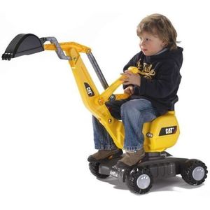 Excavator pe roti pentru copii Rolly Digger 421015 cu licenta CAT imagine