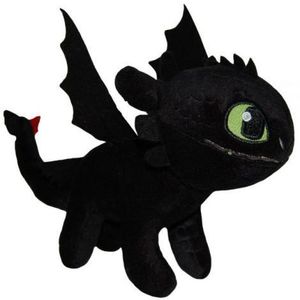 Jucarie din plus Toothless negru, Dragons, 25 cm imagine