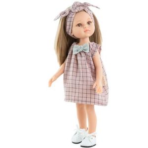 Papusa Pili, 32 cm, in rochie fara maneci tip sac - Amigas, Paola Reina imagine