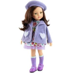 Papusa Sofia, 32 cm, in tinuta eleganta, nuante violet - Amigas, Paola Reina imagine