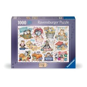 Ravensburger - Puzzle calendarul pisicutelor 1000 piese imagine