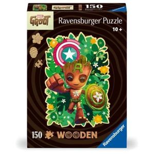 Ravensburger - Puzzle contur din lemn Marvel Groot 150 piese imagine