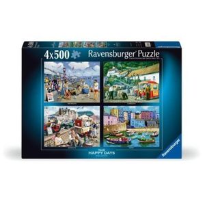 Ravensburger - Puzzle vacante placute si vesele 4x500 piese imagine