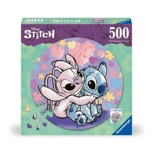 Ravensburger - Puzzle rotund Disney Stitch 500 piese imagine