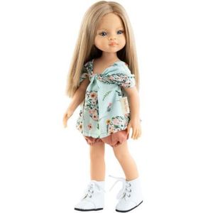 Papusa Roxane, 32 cm, in bluza vernil cu floricele - Amigas, Paola Reina imagine