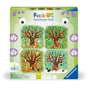 Ravensburger - Puzzle Up anotimpuri 4 puzzle contur 12 16 20 24 piese imagine