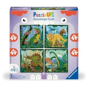 Ravensburger - Puzzle Up dinozauri 4 puzzle 25 36 42 56 piese imagine