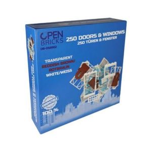 Jucarie - Seturi de constructie - Usi si ferestre (250 piese) imagine