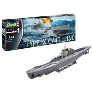 Macheta submarin german U-190 Type IX C/40 – Revell, scara 1: 144 imagine