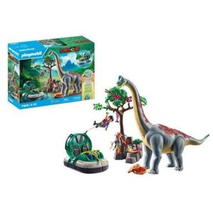 Playmobil - Brachiosaurus si hovercraft Playmobil imagine