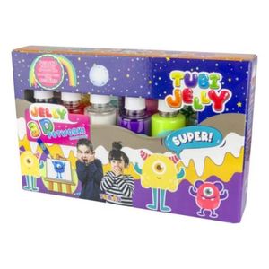 SET TUBI JELLY (gel modelator) cu 6 culori , MONSTRI imagine