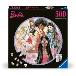 Ravensburger - Puzzle cerc Barbie 500 piese imagine