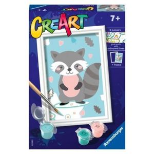 Ravensburger - CreArt pictura pe numere pentru copii raton dragalas imagine