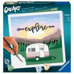 Ravensburger - CreArt pictura pe numere pentru adulti rulota Explore imagine