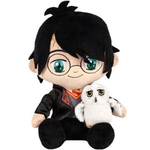 Jucarie din plus Harry Potter asezat cu Hedwig, 26 cm imagine