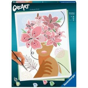 Ravensburger - CreArt pictura pe numere pentru adulti minte plina de flori imagine