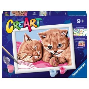 Ravensburger - CreArt pictura pe numere pentru copii pisicute prietene imagine