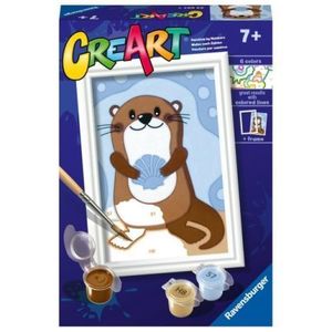 Ravensburger - CreArt pictura pe numere pentru copii vidra dragalasa imagine