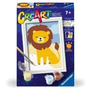 Ravensburger - CreArt pictura pe numere pentru copii leu salbatic imagine