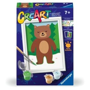 Ravensburger - CreArt pictura pe numere pentru copii urs salbatic imagine