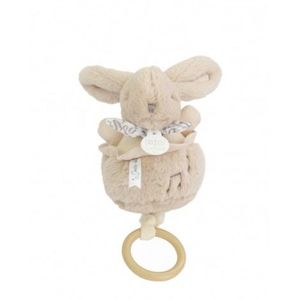 Iepuras muzical Doudou , bej, 20 cm imagine