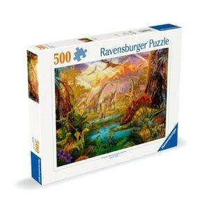 Ravensburger - Puzzle tinutul dinozaurilor 500 piese design nou imagine