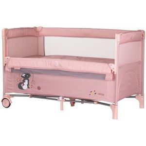Patut pliabil Chipolino Relax pink marshmallow cu laterala culisanta imagine