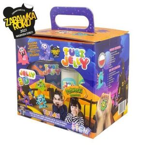 SET TUBI JELLY (gel modelator) cu 6 culori si acvariu mic , MONSTRUI imagine