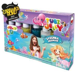 SET TUBI JELLY (gel modelator) cu 6 culori , SIRENA imagine