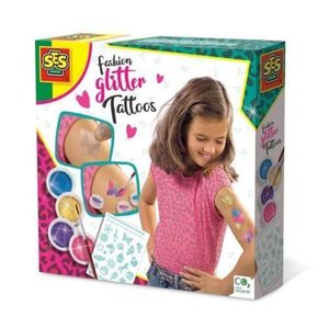 Set de tatuaje pentru copii - Personalizare in culori cu sclipici imagine