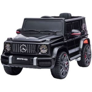 Masinuta electrica Chipolino SUV Mercedes G63 AMG cu scaun din piele si roti EVA black imagine