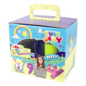SET TUBI JELLY (gel modelator) cu 6 culori si acvariu mic , NUMERE imagine
