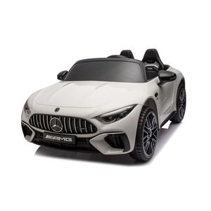 Masinuta electrica pentru copii 2-7 ani Mercedes SL63, 160W, 12V 10Ah, PREMIUM, roti moi, scaun tapitat, alba imagine